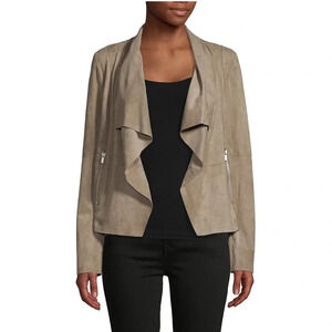 Bagatelle Waterfall Faux Suede Jacket